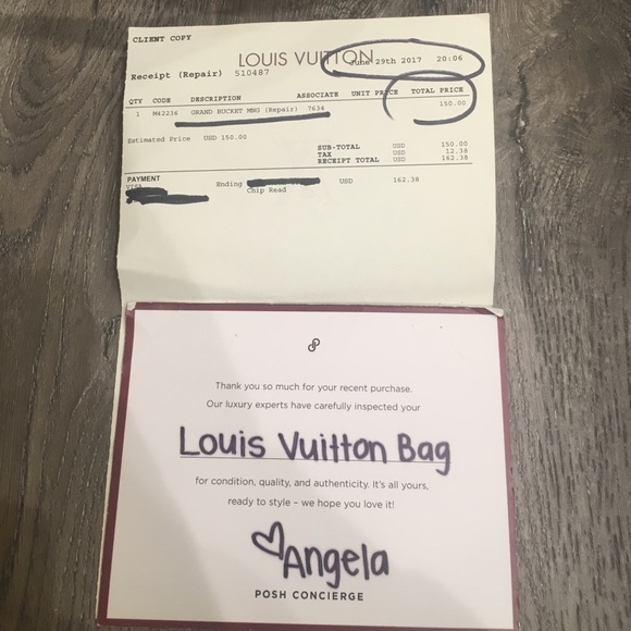 Authentic grand bucket bag gm Louis Vuitton - Picture 5 of 7